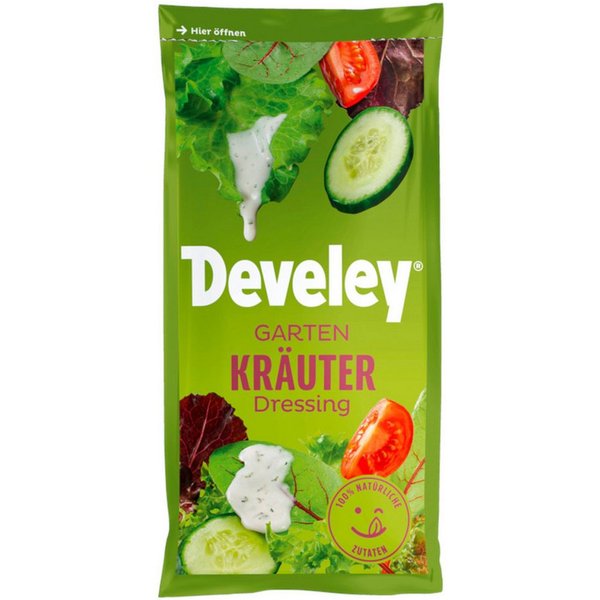Develey Saucen, Develey Gartenkräuter Salatdressing mild leicht säuerlich 75ml