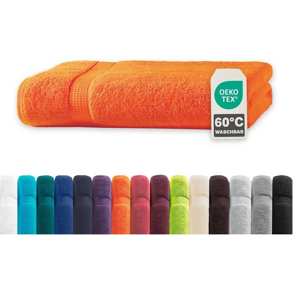 Devior Handtuch Set Frottierserie Elegance in vielen Farben, hochwertig mit 500 g/m², Badetuch - 100% Baumwolle (1-St), 100x150 cm, ideal für Bad & Sauna, 60° W