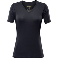 DEVOLD Damen BREEZE T-SHIRT V-NECK, Größe XS in Schwarz