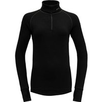 DEVOLD Damen Unterhemd EXPEDITION WOMAN ZIP NECK, Größe M in Schwarz