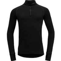 DEVOLD Herren Unterhemd EXPEDITION ZIP NECK, Größe XXL in Schwarz