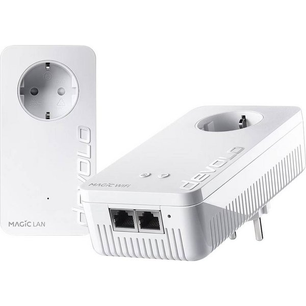 DEVOLO Magic 2 WiFi 6 next Powerline Starter Kit Powerline, WLAN 2400 MBit/s Reichweitenverstärker