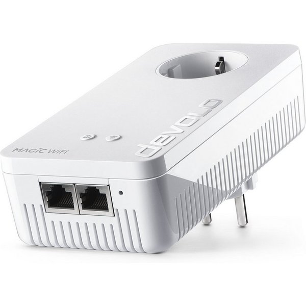 DEVOLO Magic 2 WiFi next Reichweitenverstärker, Powerline Mesh WLAN Verstärker 1x Erweiterungsadapter