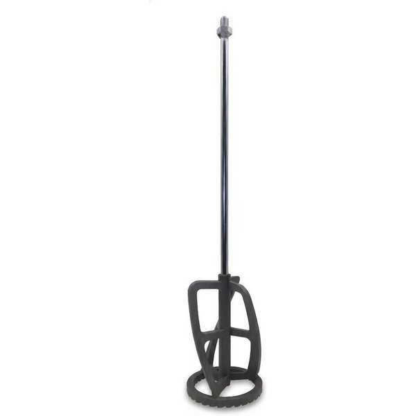 DEWEPRO Rührstab Universal Rührquirl, Rührstab mit gezacktem Polyamid-Kopf 125x600mm, Ø 12,5 mm, L: 60 cm