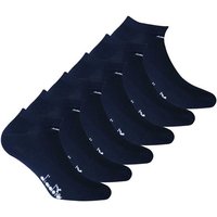 DIADORA Diadora Unisex Sneaker Socken, 6er Pack - Socken, Mercerisierte Baumwolle, Logo, einfarbig, Größe 39-42 in Blau