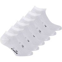 DIADORA Diadora Unisex Sneaker Socken, 6er Pack - Sportsocken, Mercerisierte Baumwolle, Logo, einfarbig, Größe 39-42 in Weiß