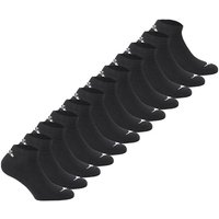 DIADORA Diadora Unisex Sneakersocken - 12er Pack, Logo, Größe 35-38 in Schwarz