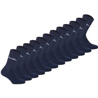 DIADORA Diadora Unisex Socken, 12er Pack - Sportsocken, Baumwolle, Logo, einfarbig, Größe 43-46 in Blau