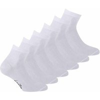 DIADORA Diadora Unisex Socken, 6er Pack - Sportsocken, Baumwolle, Mehrfachpackung, Logo, einfarbig, Größe 39-42 in Weiß