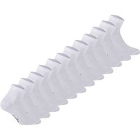 DIADORA Diadora Unisex Socken, 12er Pack - Sportsocken, Baumwolle, Mehrfachpackung, Logo, einfarbig, Größe 43-46 in Weiß