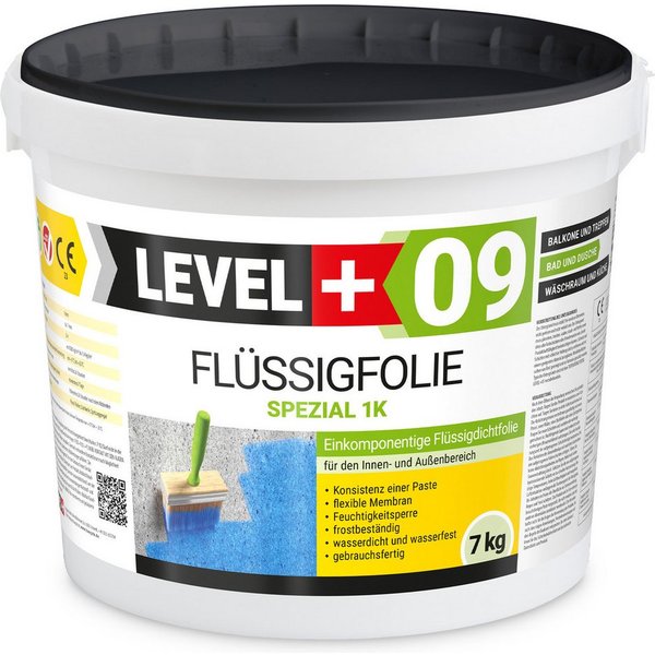 Level+ Dichtstoff LEVEL+ Flüssigfolie Abdichtung Dichtfolie flexibel 7KG L+09