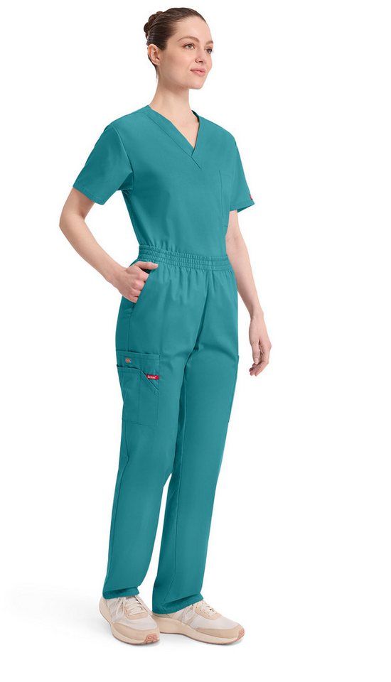 Dickies Schlupfhose, Unisex OP Hose mit Gummibund, Pflegehose, EDS Every Day Scrubs mit Cargotaschen – Bild 2 von 5