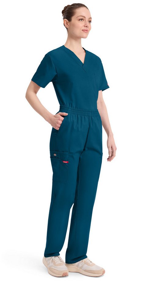 Dickies Schlupfhose, Unisex OP Hose mit Gummibund, Pflegehose, EDS Every Day Scrubs mit Cargotaschen – Bild 2 von 5