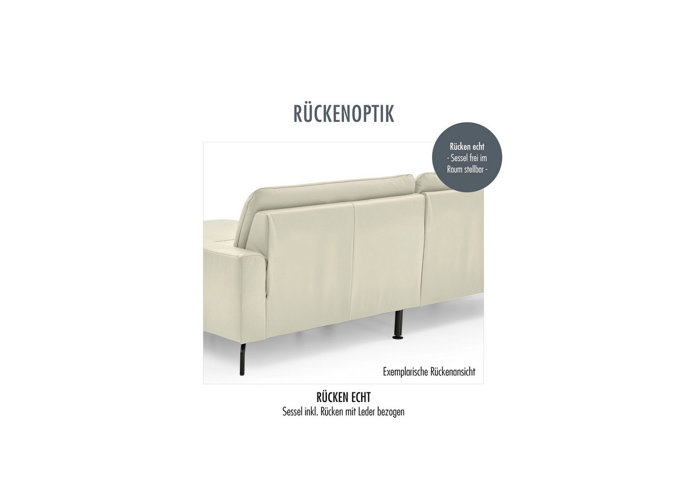 Die PlanBar Sessel PN-PF23182, Sitzhöhe 49 cm, Federkernpolsterung, frei im Raum stellbar – Bild 3 von 5