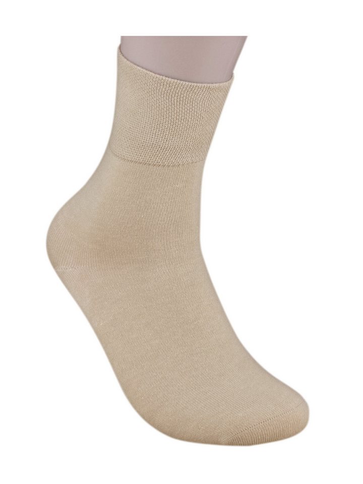 Die Sockenbude Diabetikersocken EXTRA (Bund, 3-Paar, grau beige schwarz) garantiert ohne Gummi – Bild 2 von 3