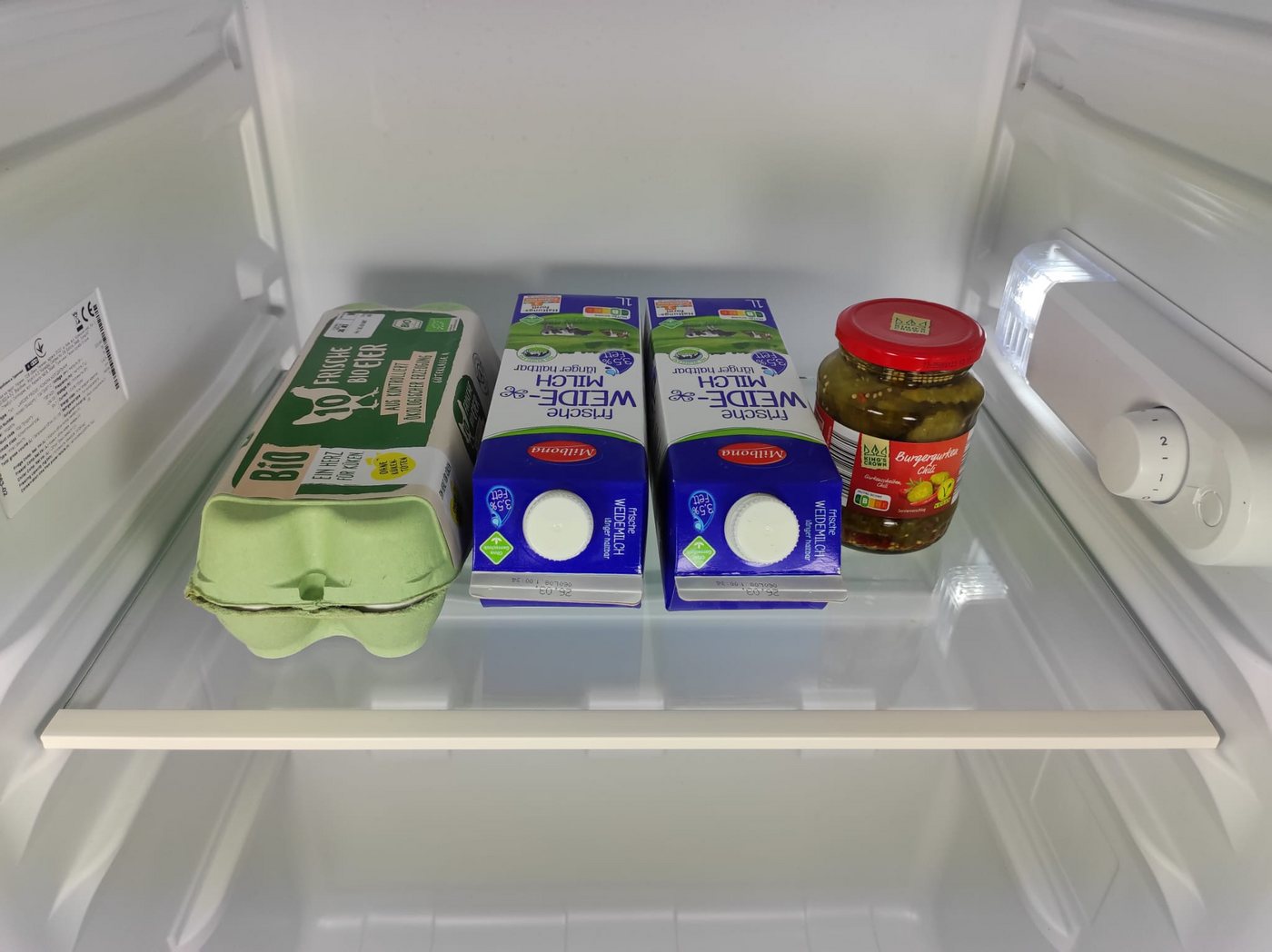 dieGlasschmiede Einlegeboden Kühlschrank, mit Kantenschutzleiste, Breite: 47cm, diverse Tiefen – Bild 2 von 5