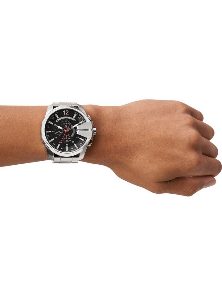 Diesel Chronograph MEGA CHIEF DZ4308, Quarzuhr, Armbanduhr, Herrenuhr, Stoppfunktion, Edelstahlarmband – Bild 4 von 4
