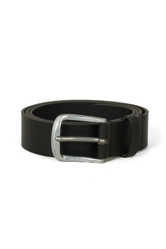 Diesel Ledergürtel 3,5 cm breit mit Metallverschluss - LOGO B-BASIC BELT 100% Echtleder – Bild 3 von 4