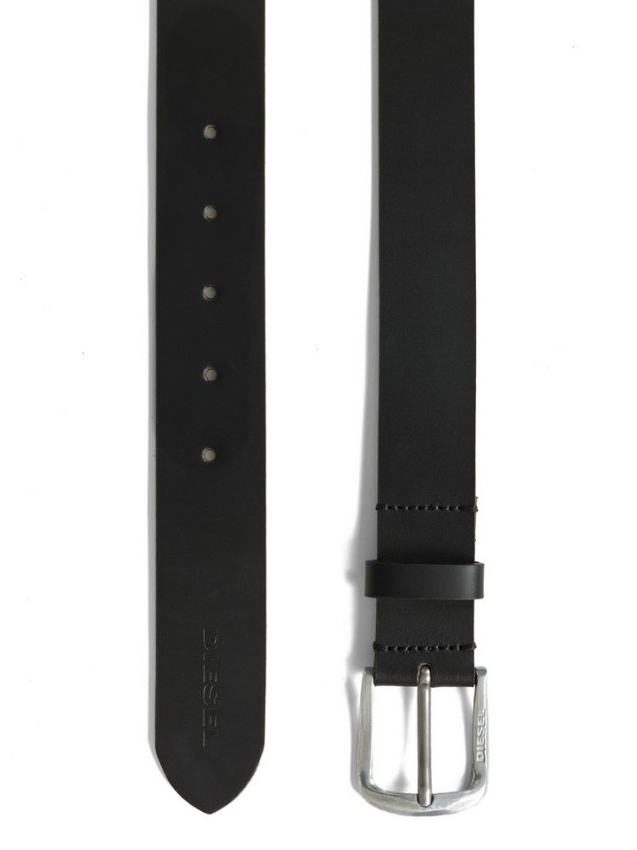 Diesel Ledergürtel 3,5 cm breit mit Metallverschluss - LOGO B-BASIC BELT 100% Echtleder – Bild 4 von 4