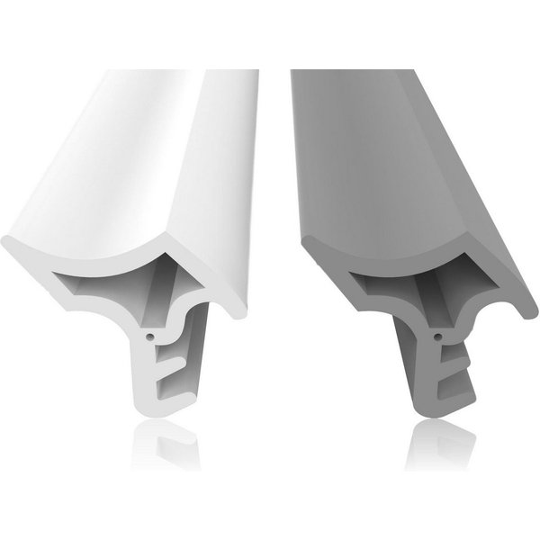 Dikara Profildichtungsband Stahlzargendichtung Dichtband Höhe 14mm Breite 15mm Falz, Antidehnungsfaden, TPE thermoplatisches Elastomer