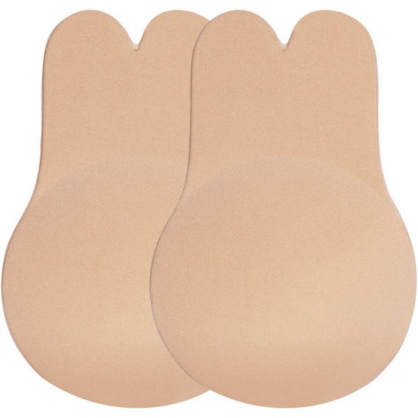 Dilara BH-Einlagen Rabbit Glue Bra 2er Set, Klebe Hase Push-Up BH trägerlos & rückenfrei, mit handaufgetragenem Kleber & Wiederverwendbar