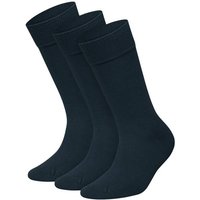 DILLY SOCKS 3er-Pack Socken One Color Smooth, Größe 36-40 in Blau