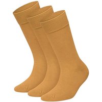 DILLY SOCKS 3er-Pack Socken One Color Smooth, Größe 41-46 in Gelb