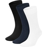 DILLY SOCKS 3er-Pack Socken Premium Ribbed Collection, Größe 36-40 in Bunt