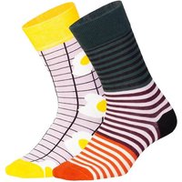 DILLY SOCKS Socken Breakfast Club, Größe 41-46 in Bunt