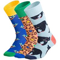 DILLY SOCKS Socken Exotic Trio (3er Box), Größe 36/40 in Bunt