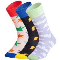 DILLY SOCKS Socken Sky Sparks (3er Box), Größe 36/40 in Bunt