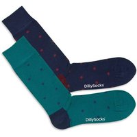 DILLY SOCKS Socken Sparse Dots 2er Set, Größe 36-40 in Bunt