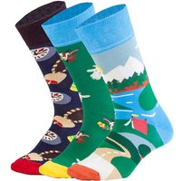 DILLY SOCKS Socken Swiss Alps, Größe 41/46 in Bunt