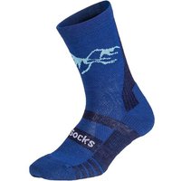 DILLY SOCKS Sportsocken Active Merino, Größe 39/42 in Blau