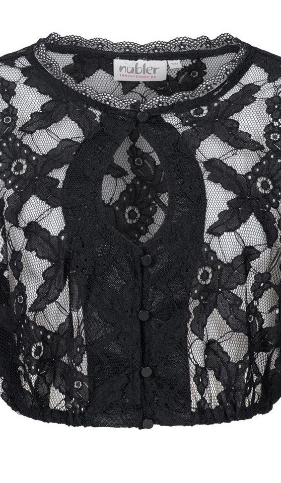 Nübler Dirndlbluse Dirndlbluse Claudia in Schwarz von Nübler" – Bild 4 von 4