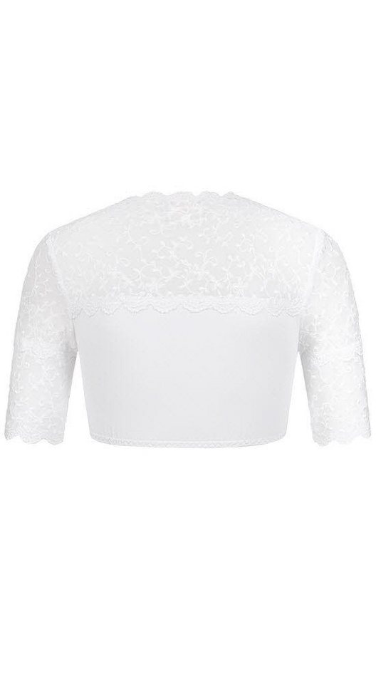 Nübler Dirndlbluse Dirndlbluse Kurzarm Nena in Weiß von Nübler – Bild 2 von 5