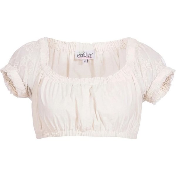 Nübler Dirndlbluse Dirndlbluse Kurzarm Sofia in Creme von Nübler