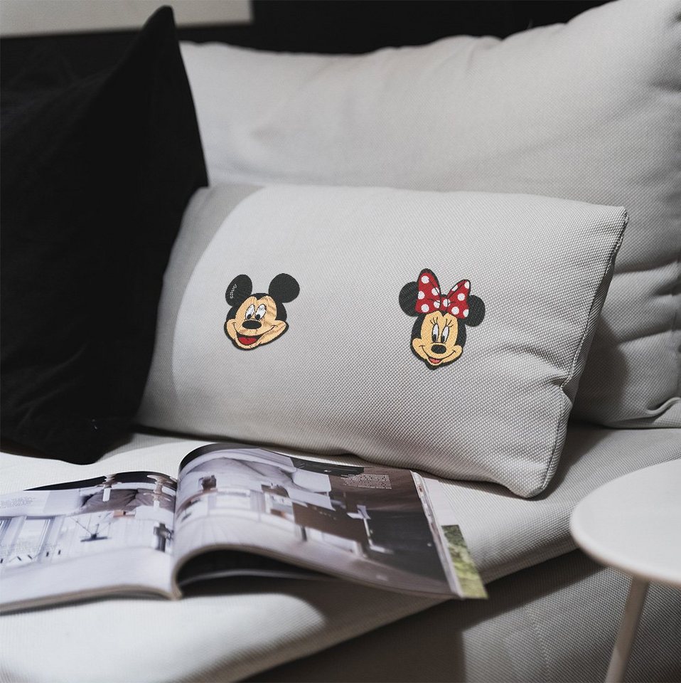 Disney Aufnäher Bügelbild, Aufbügler, Applikationen, Patches, Flicken, zum aufbügeln, Polyester, Minnie Mouse Comic Kinder - Größe: 6,5 x 7,5 cm – Bild 2 von 5