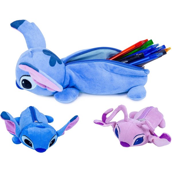 Disney Federmäppchen Lilo&Stitch Plüsch Etui Schlampermäppchen Make-up Tasche 25, (Set, 1-tlg., Geschenk-Set), Kulturbeutel Tasche für Mädchen Geschenk Idee Sch