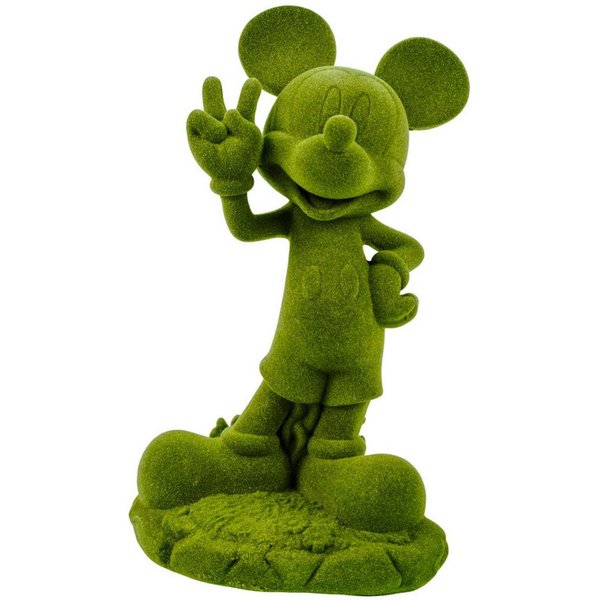 Disney Gartenfigur Mickey Mouse grün beflockt 20,5 cm Offiziell lizenzierte Disney Deko