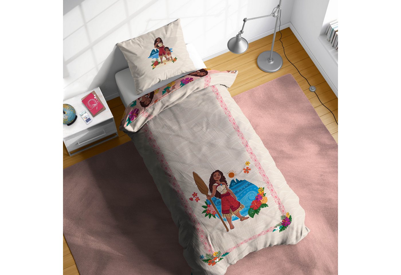 Disney Kinderbettwäsche Moana Back Together, Linon, 2 teilig, 100% Baumwolle – Bild 2 von 5