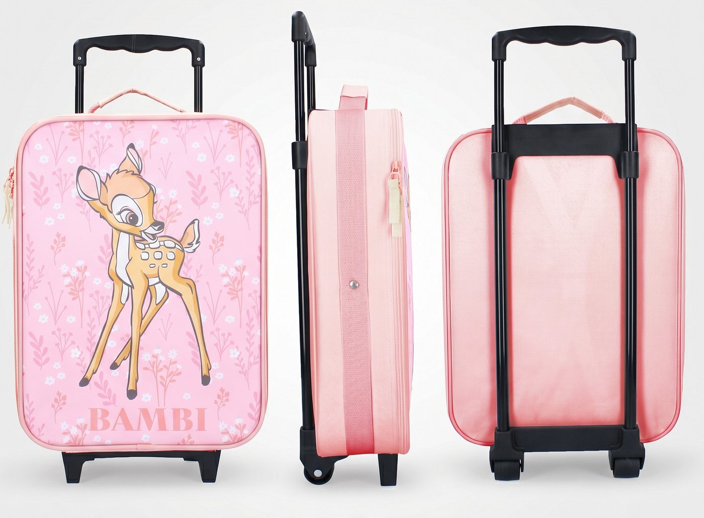 Disney Kinderkoffer Bambi Trolley Koffer Kindertrolley Trolly, nur 1 Kg Leicht, Innenmaße: 40x30x10cm, Außenmaße: 47x31x13cm – Bild 5 von 5