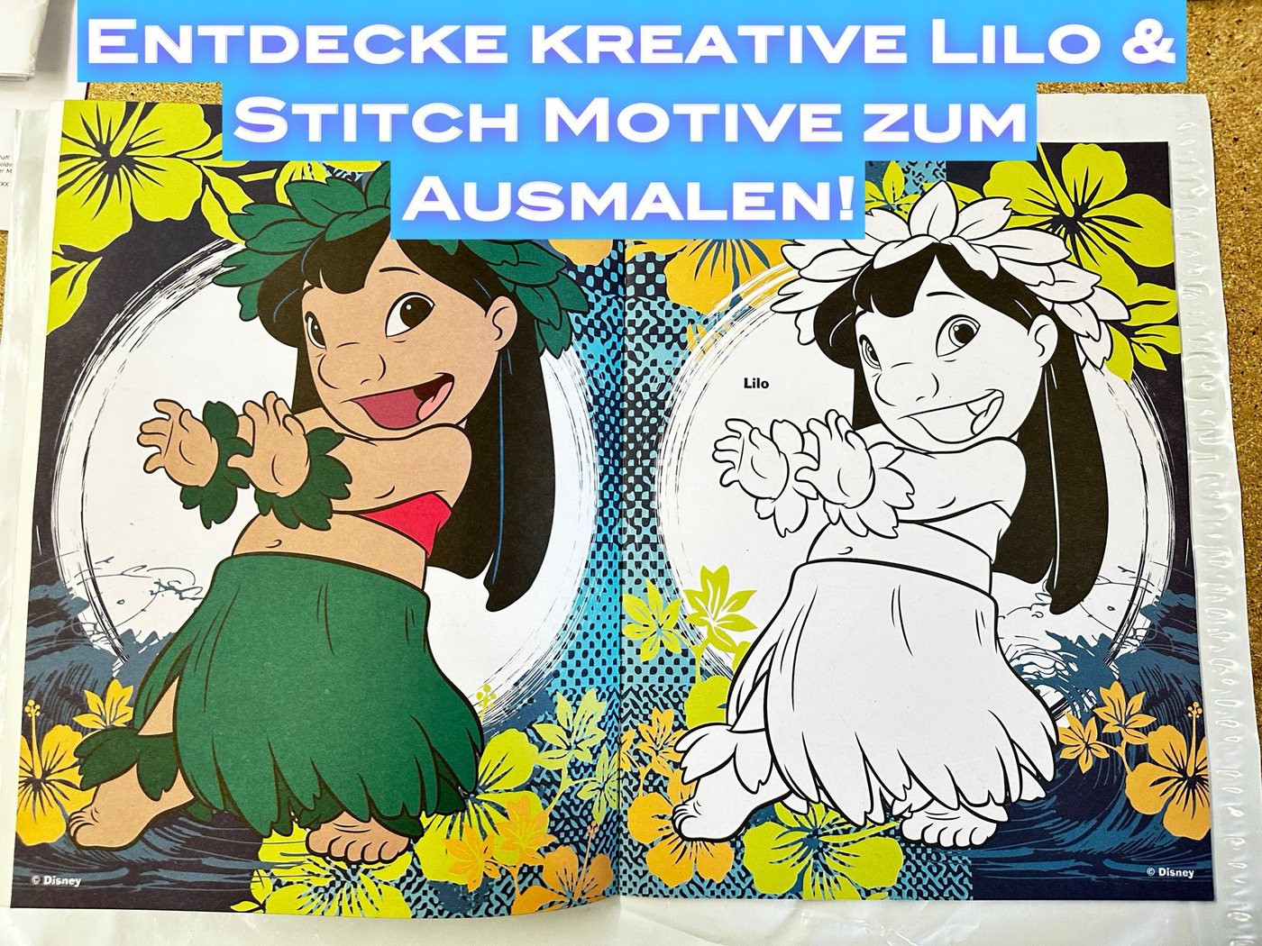 Disney Malblock Lilo&Stitch Malbuch mit Angel, Stitch, Schrulle und seine Freunde, mit Angel, Stitch, Schrulle und seine Freunde – Bild 2 von 5