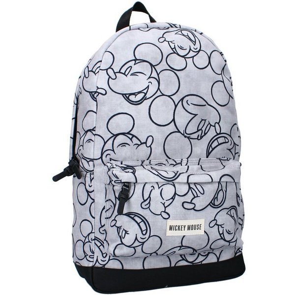 Disney Mickey Mouse Kinderrucksack Kinder Schul-Rucksack grau Micki Maus Mickey Mouse 43 x 33 x 15 cm