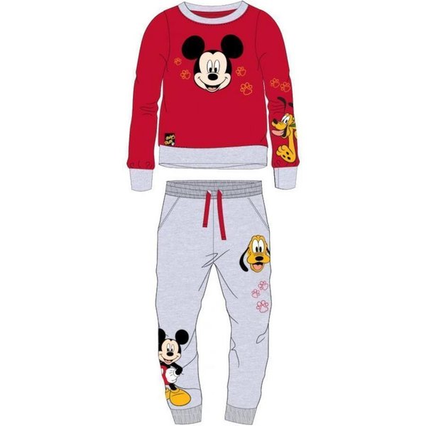 Disney Mickey Mouse Trainingsanzug Mickey Mouse Trainingsanzug für Jungen, "Mickey auf Plutos Spuren", (Set, 2-tlg., 2-teilig), für Kinder, bestehend aus Hose u