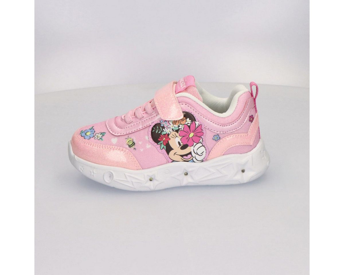 Disney Minnie Mouse Kinder Freizeitschuhe mit Licht sportliche für Schule und Freizeit Sneaker (Packung) – Bild 3 von 5