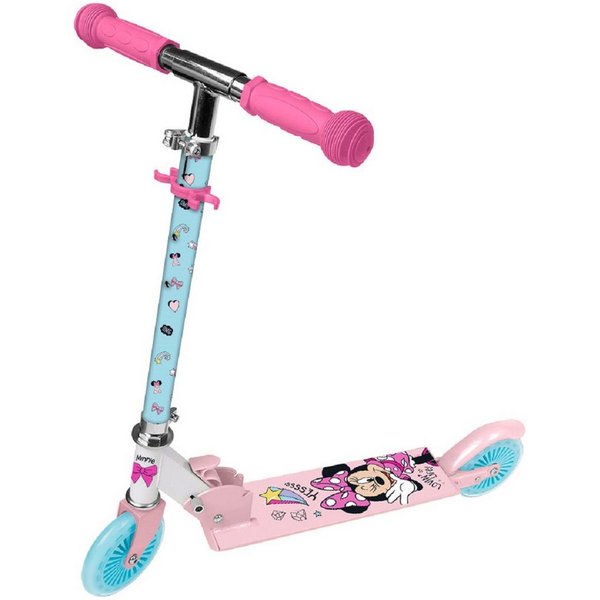 Disney Minnie Mouse Scooter 2-Rad Scooter – Klappbar, rutschfest & sicher für Kinder