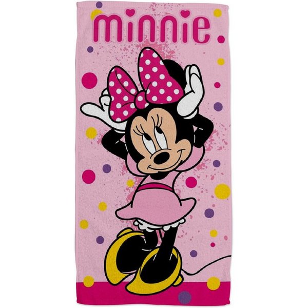 Disney Minnie Mouse Strandtuch Weiches Strandtuch – Saugstarkes Badehandtuch 70x140 cm