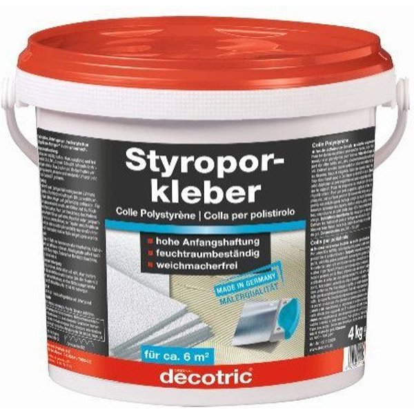 decotric® Dispersionskleber Decotric Styroporkleber 4 kg