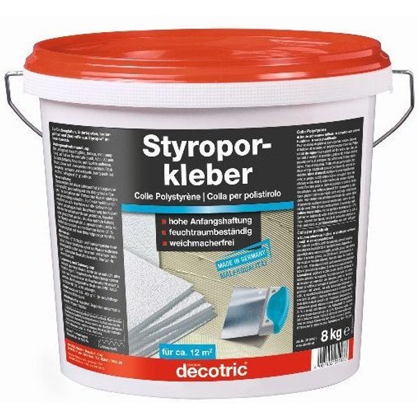 decotric® Dispersionskleber Decotric Styroporkleber 8 kg